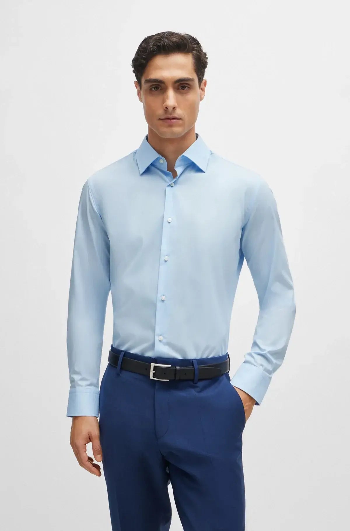BOSS CAMICIA Uomo 50469345 H-HANK-kent-C1-214