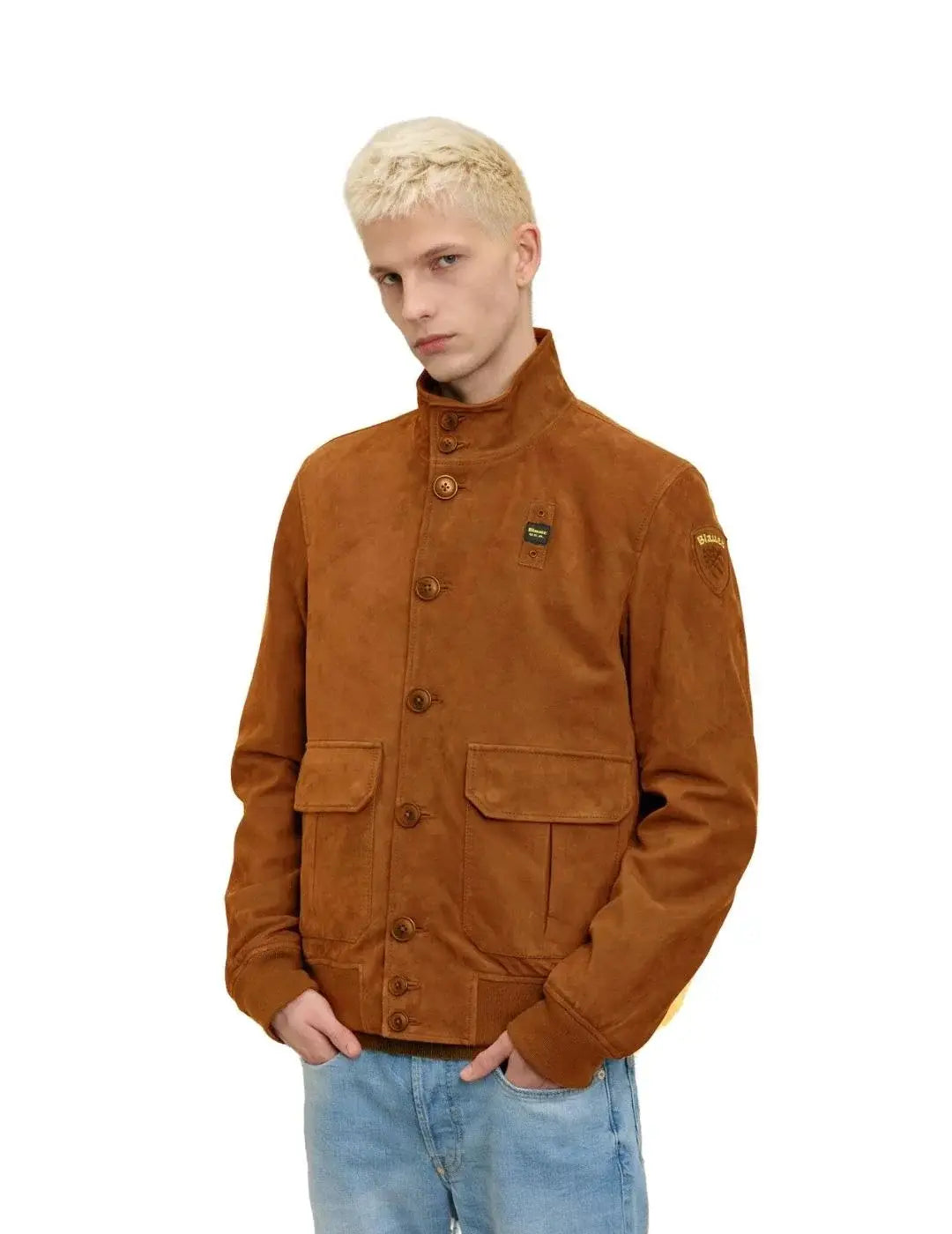 BLAUER giubbino in pelle Uomo 25SBLUL02402 ATHOL