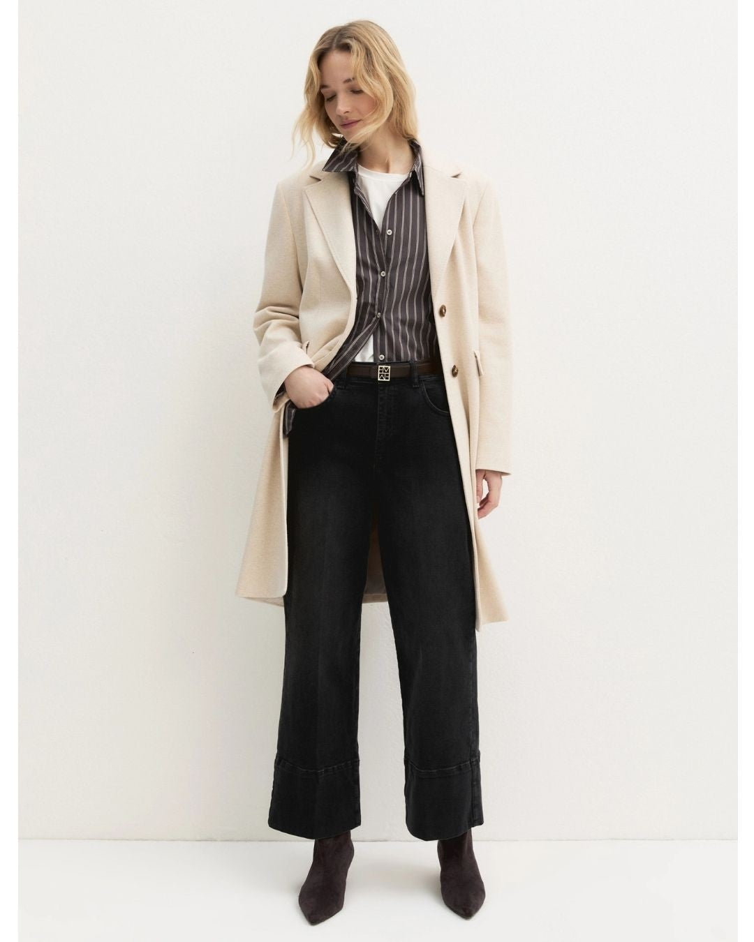 Emme Marella Pantalone in denim Donna CROPPED