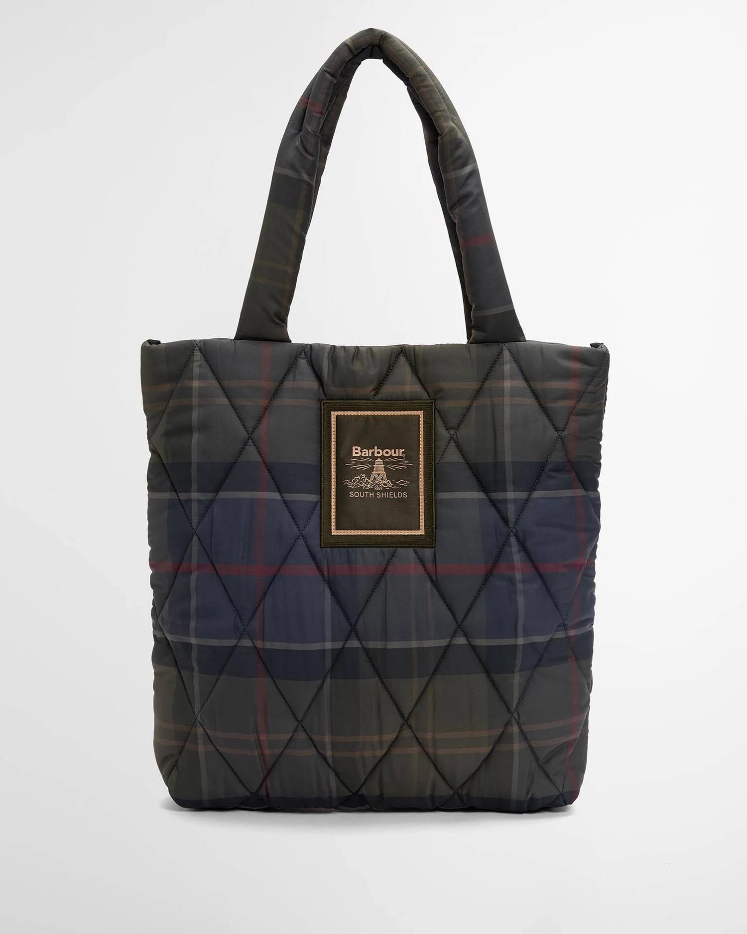 Barbour TARTAN ARLENE QUILTED TOTE BAG Donna LBA0554