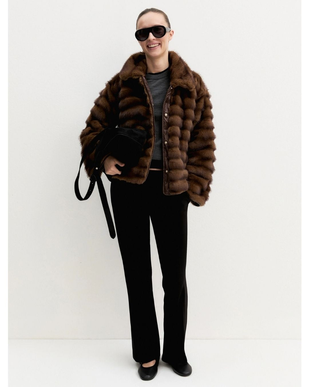 Emme Marella Pantalone in Jersey Donna FLARE_