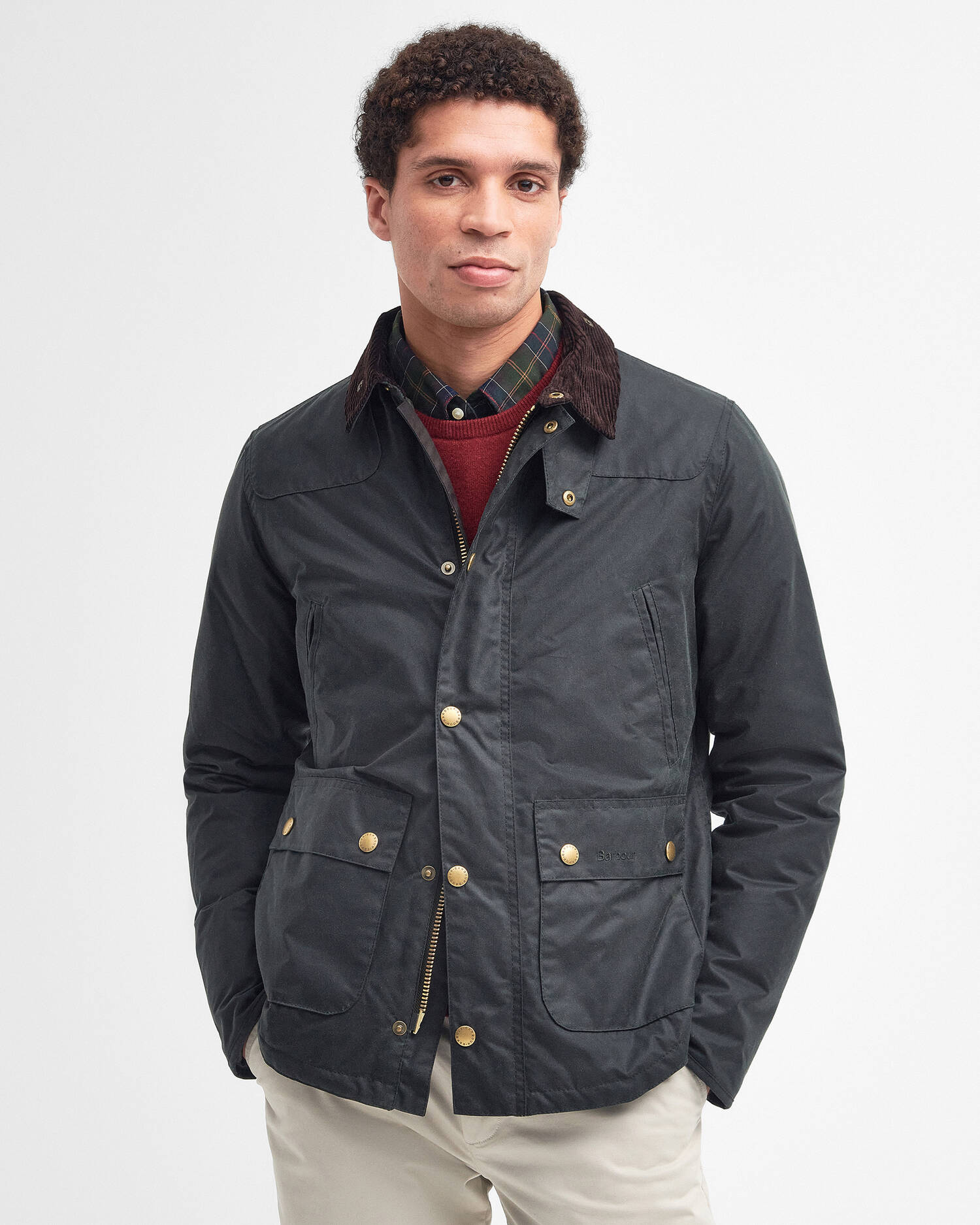 Barbour Giacca in cotone cerato Uomo MWX1106