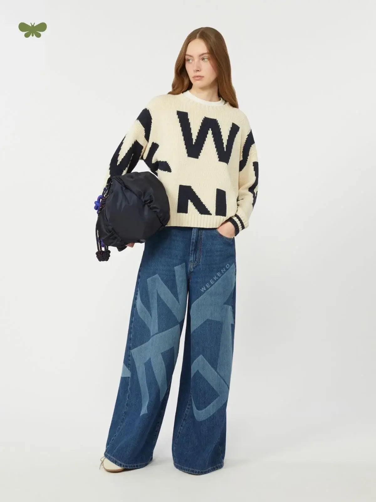WEEKEND MAX MARA Pantalone in denim Donna WKDVORTICE