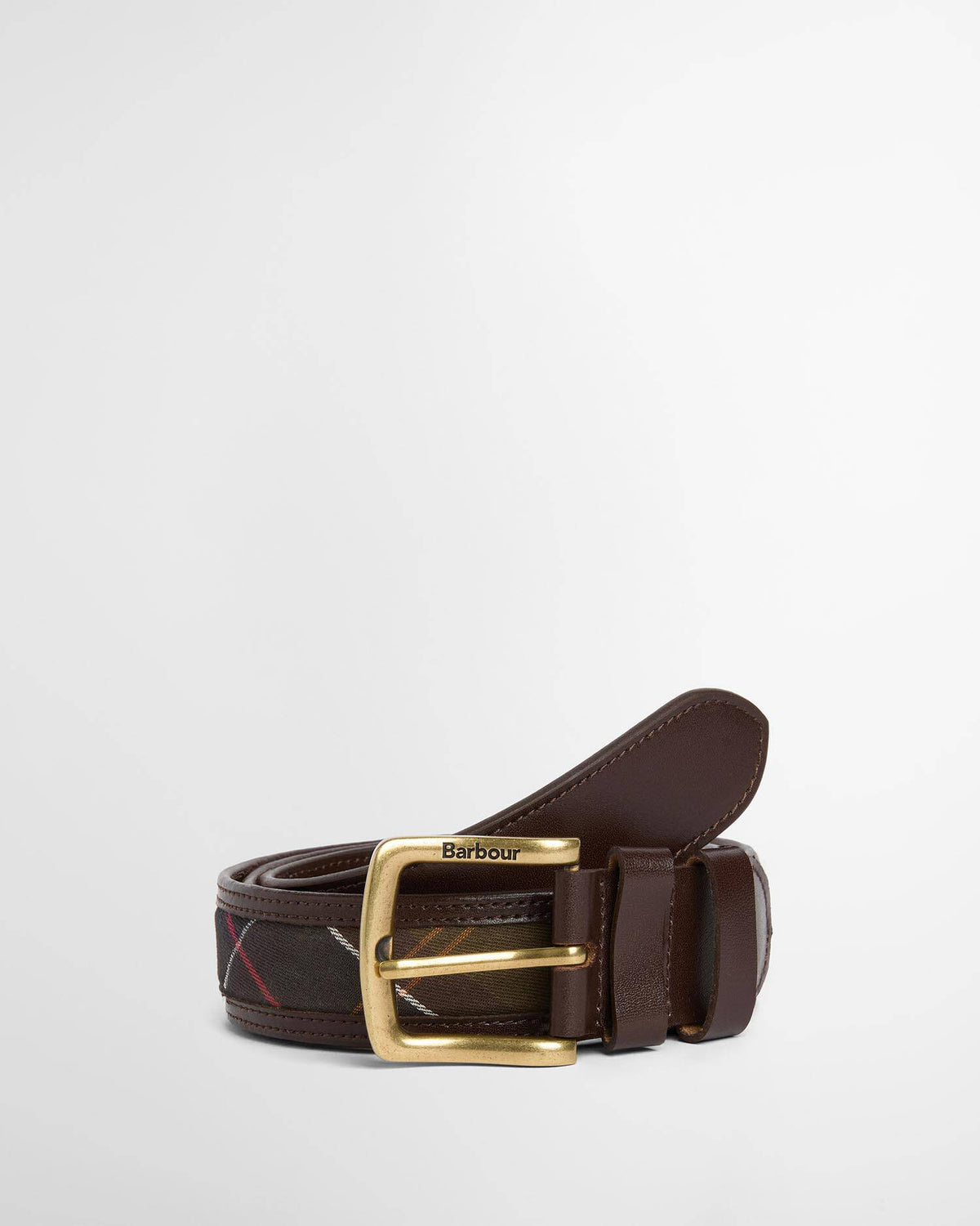 Barbour GIRVAN TARTAN LEATHER BELT Uomo MAC0491