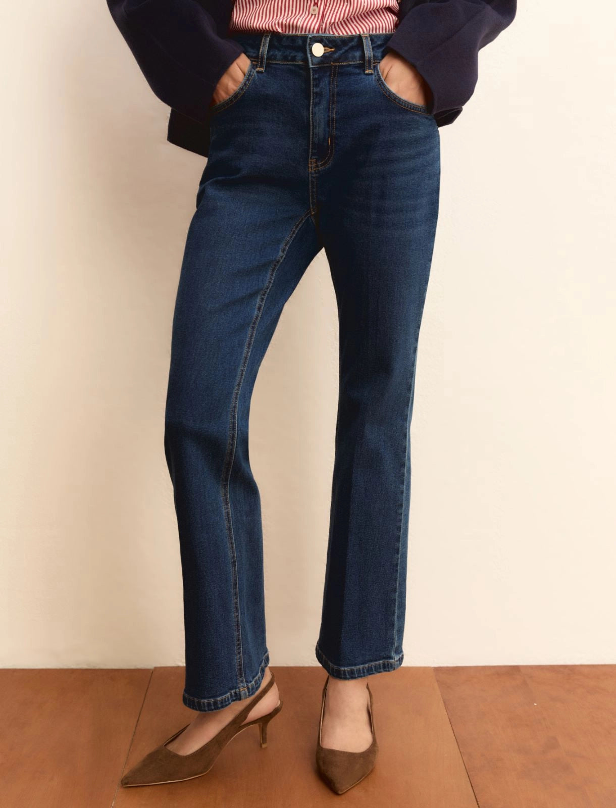Emme Marella Pantalone in denim Donna SLIMFLARE