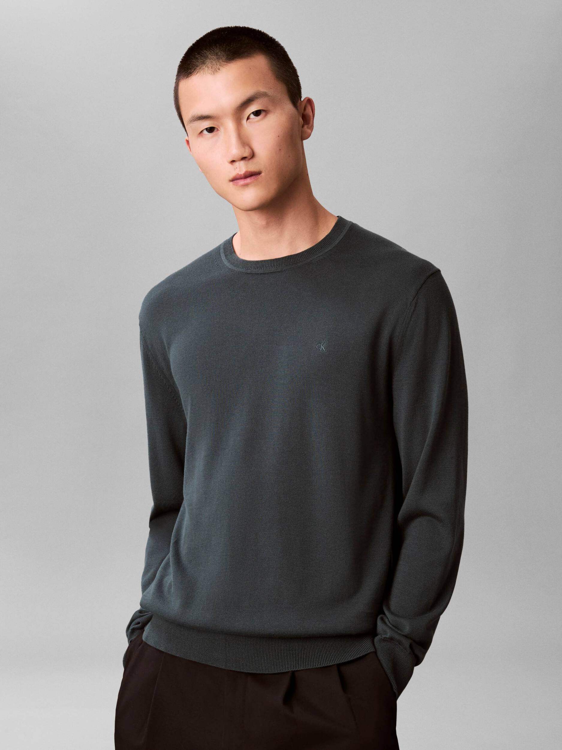 Calvin Klein felpa Uomo LV040BM343GRW