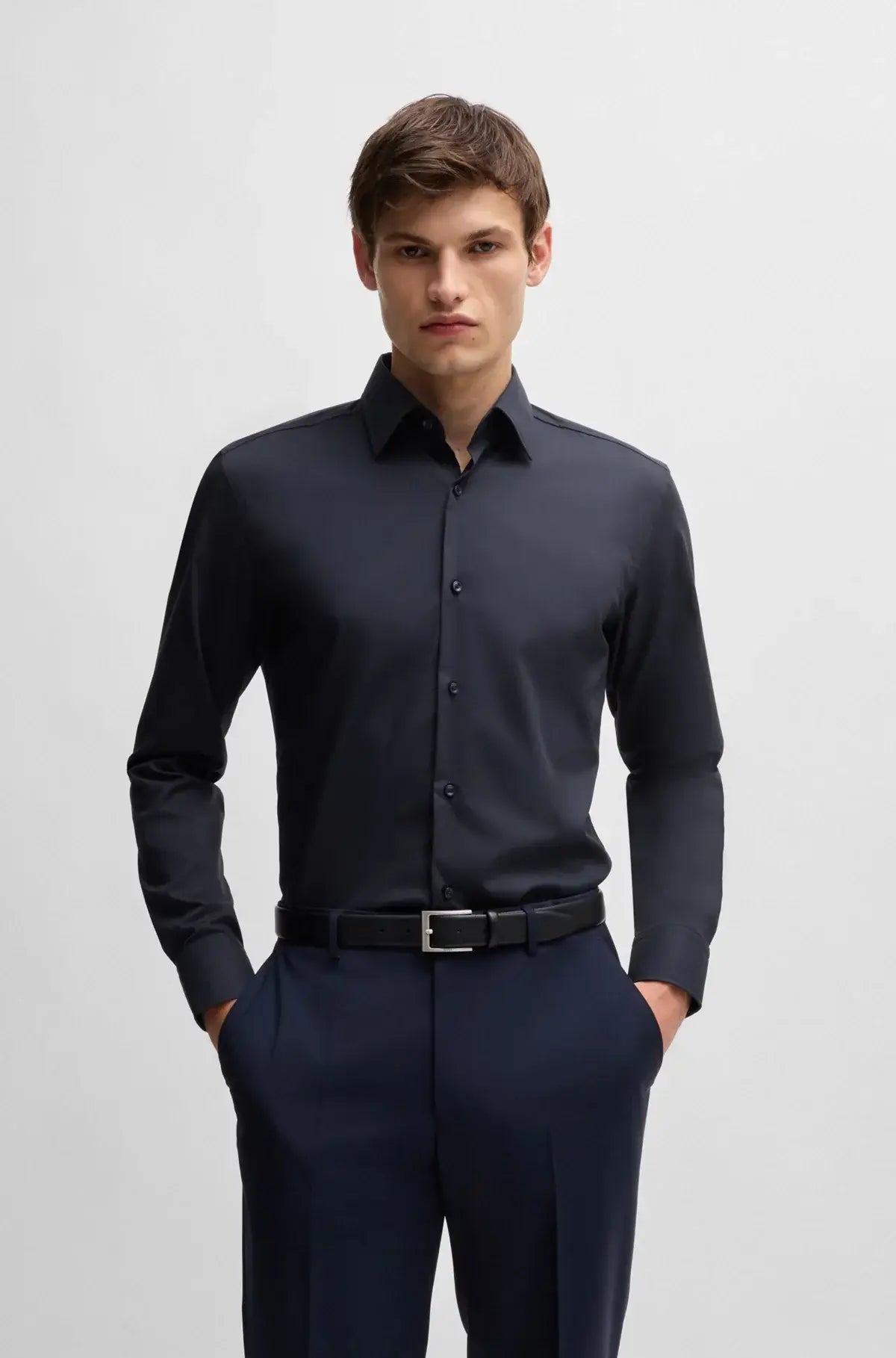 BOSS CAMICIA Uomo 50469345 H-HANK-kent-C1-214